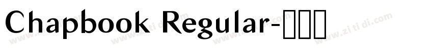 Chapbook Regular字体转换 Chapbook Regular字体转换